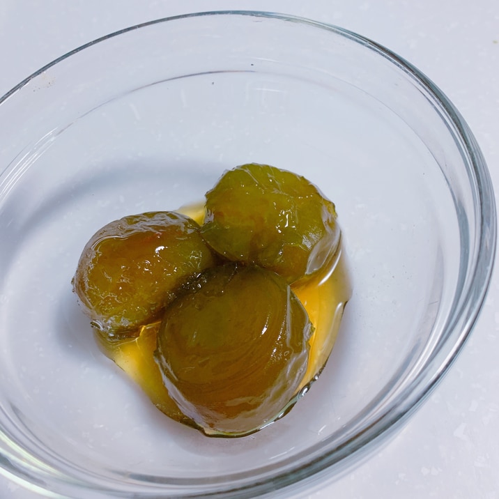 梅シロップの梅で作る!梅の甘露煮